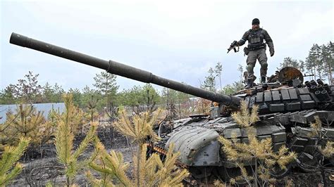 Russian tank lost in Ukraine