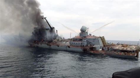 Russian Warship at Sea in the Red Sea