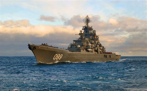 Russian Warship Pyotr Velikiy