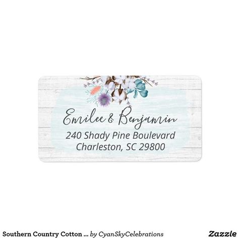 Rustic Charm Wedding Address Labels