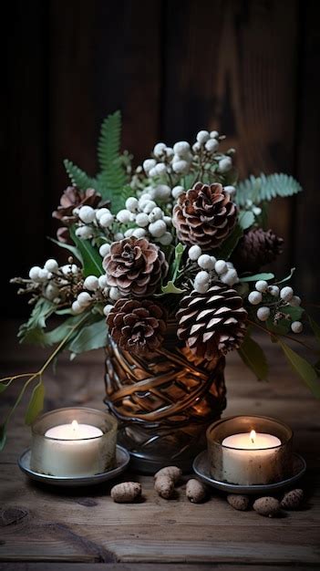 Rustic Chic with Pinecones and Twigs