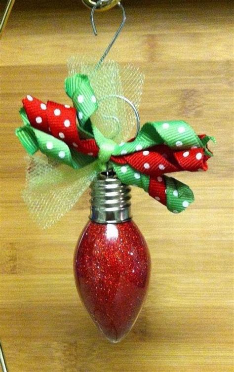 Rustic Christmas Light Bulb Decor