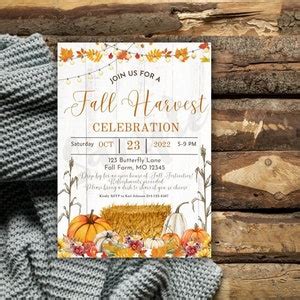 Rustic Fall Celebration Invitation