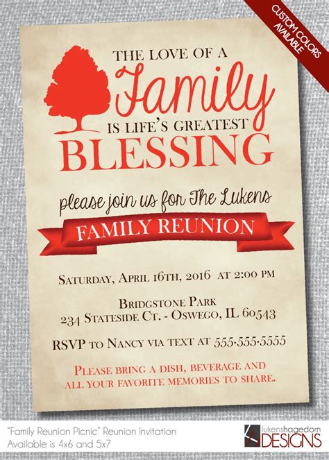 Rustic Family Reunion Flyer Template