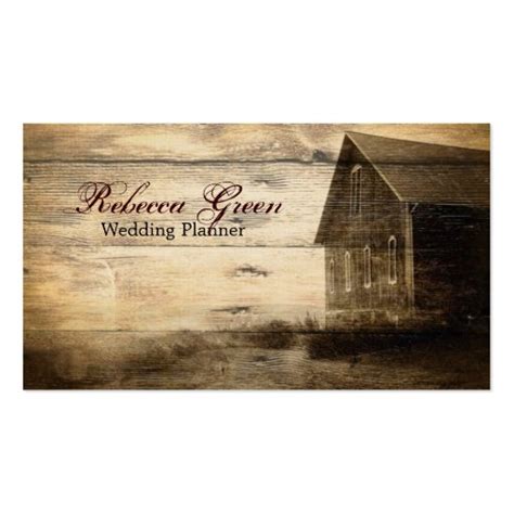 Rustic farm business card template