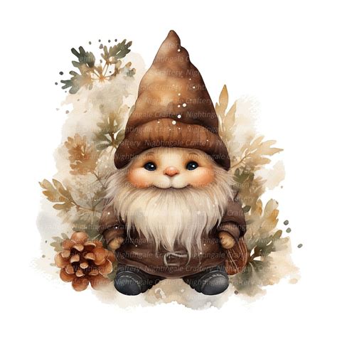 Rustic Gnome Clip Art