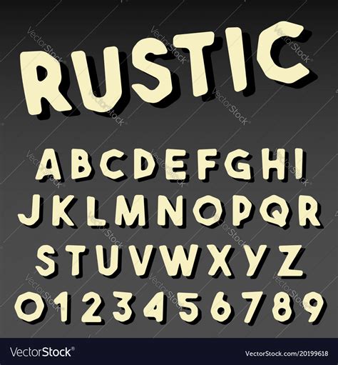 Rustic Letter Stencil