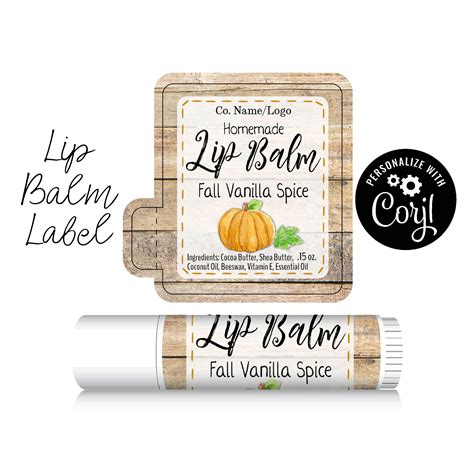 Rustic Lip Balm Label Template