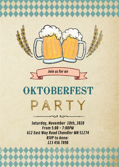 Rustic Oktoberfest Invitation