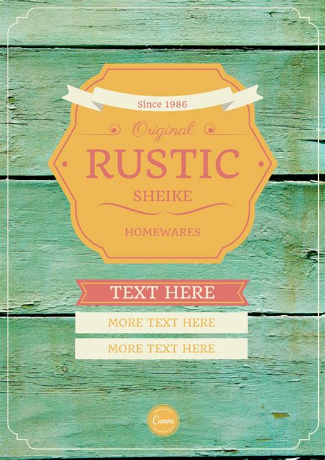 Rustic Poster