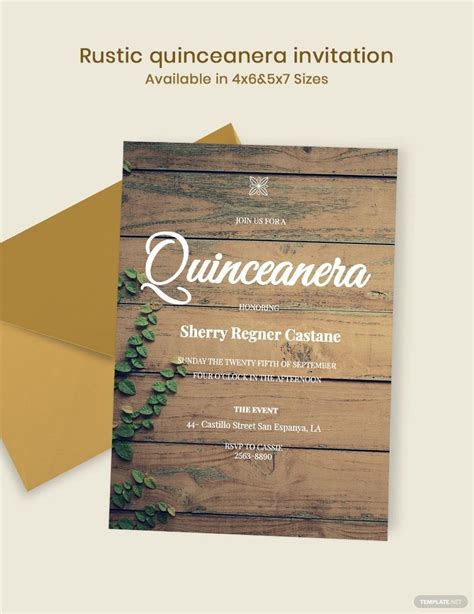 Rustic Quinceanera Invitation