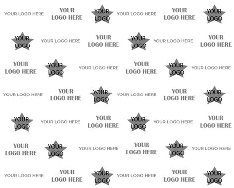 Rustic Step and Repeat Template Example