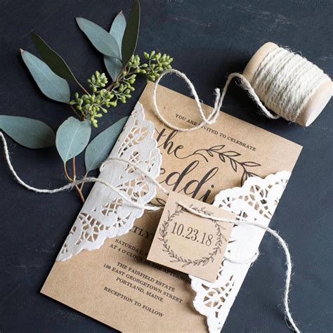 Rustic Wedding Invitation Ideas Vintage