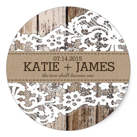 Rustic Wedding Labels