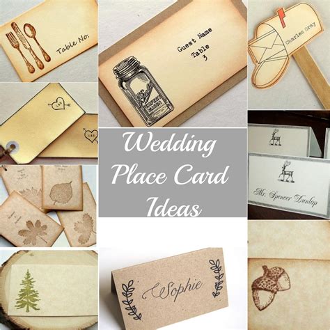 Rustic wedding place cards