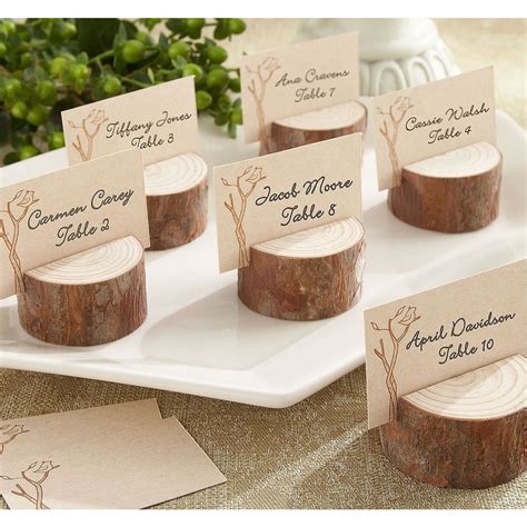 Rustic Wood Table Place Card