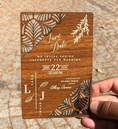 Rustic Wood Wedding Invitations