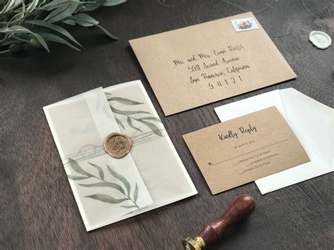 Rustic Woodland Gatefold Wedding Invitation