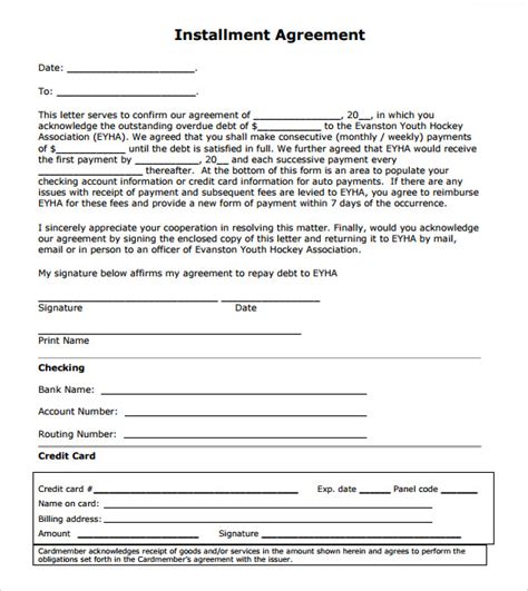 RV Installment Payment Contract Sample 10