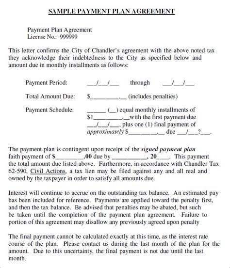 RV Installment Payment Contract Sample 6