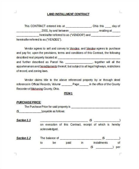 RV Installment Payment Contract Sample 8