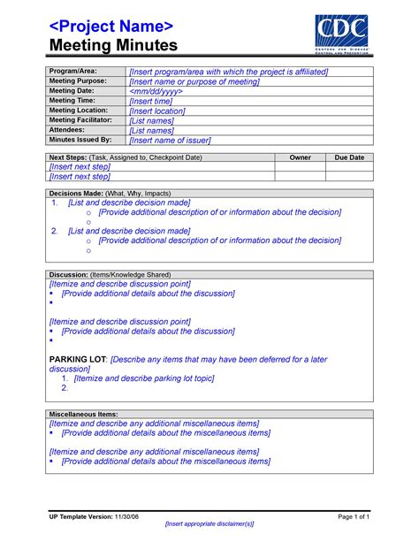 S Corp Board Meeting Minutes Template Word Document