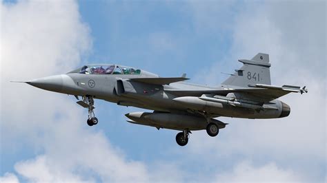 Saab JAS 39 Gripen taking off