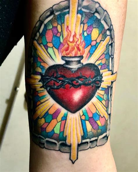 Sacred heart tattoo for love