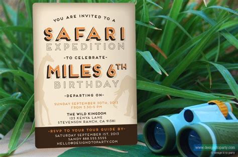 Safari Expedition Invitation