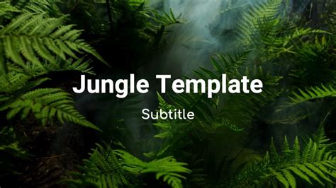 Safari Jungle Template Example