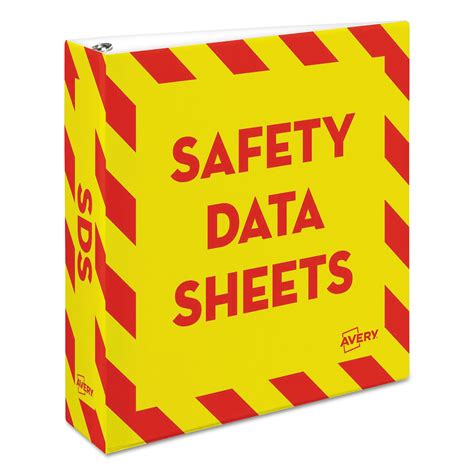 Free Printable Binder Cover Page For Safety Data Sheets