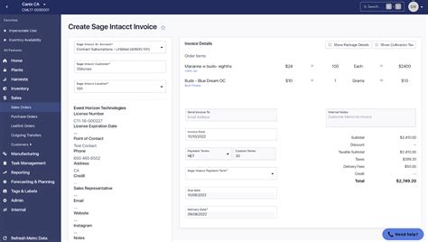 Sage Intacct Invoice Template Features