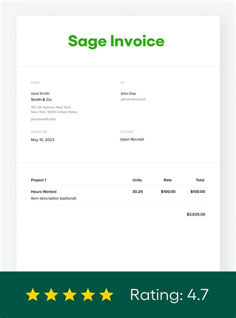 Sage Purchase Invoice Template