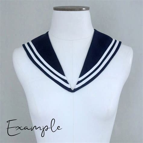 Sailor collar pattern templates