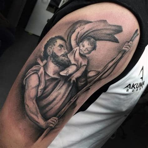 Saint Christopher Tattoo Design