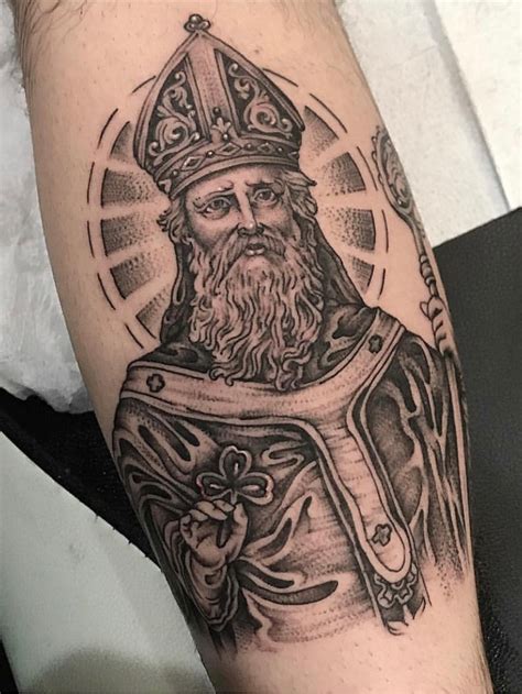 Saint Patrick Tattoo Design