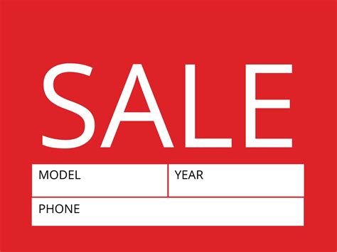 Sale Sign Template 2