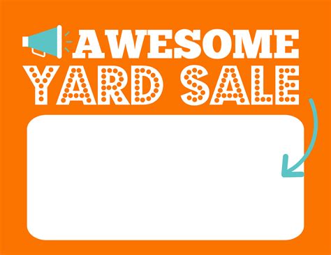 Sale Yard Sign Template