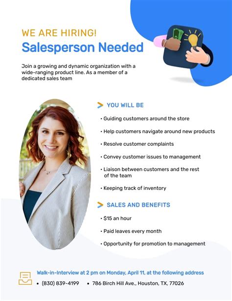 Sales Job Posting Template Elements