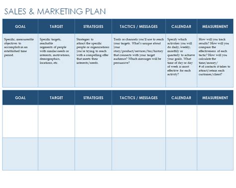 Sales Plan Template 9