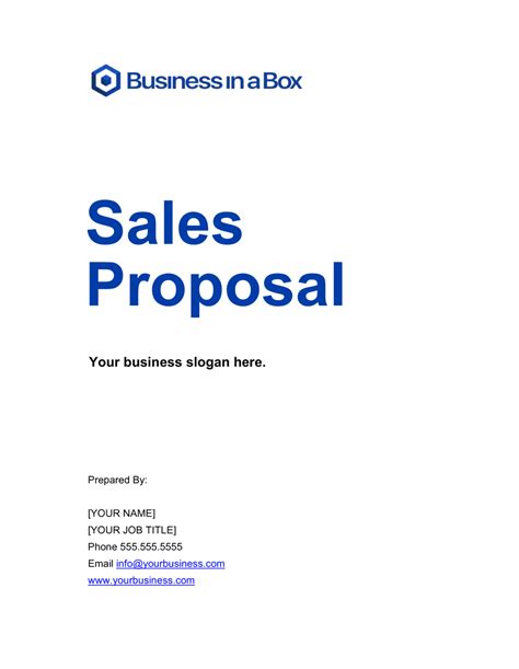 Sales Proposal Template