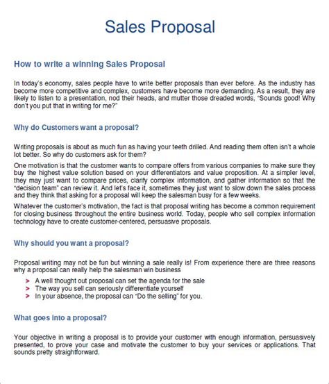 Sales Proposal Template