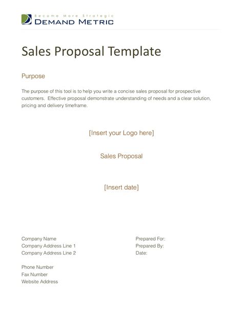 Sales Proposal Template