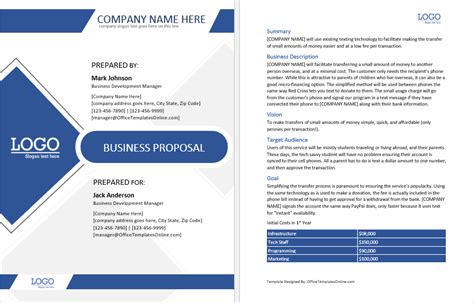 Sales Proposal Template Docx