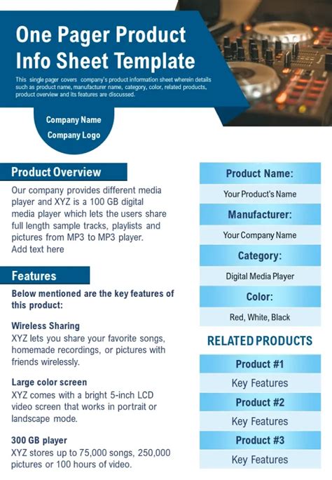 Sales Sheet Template 9