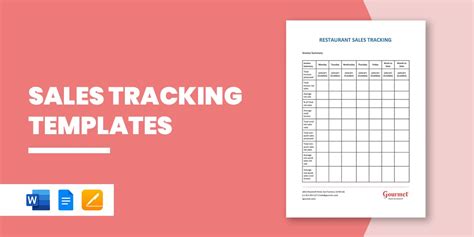 Sales Tracking Template