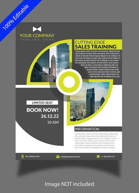 Sales training flyer template