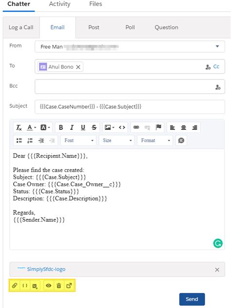 Salesforce Email Templates with Merge Fields