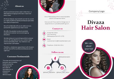 Salon Brochure Templates