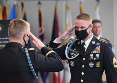 The salute is a sign of professionalism, demonstrating a soldier's commitment to excellence